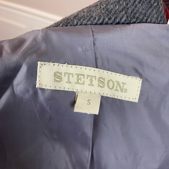 Stetson Ladies Collection,1498 Coat/Jacket grey wool, plaid, Size S, western - Picture 10 of 12